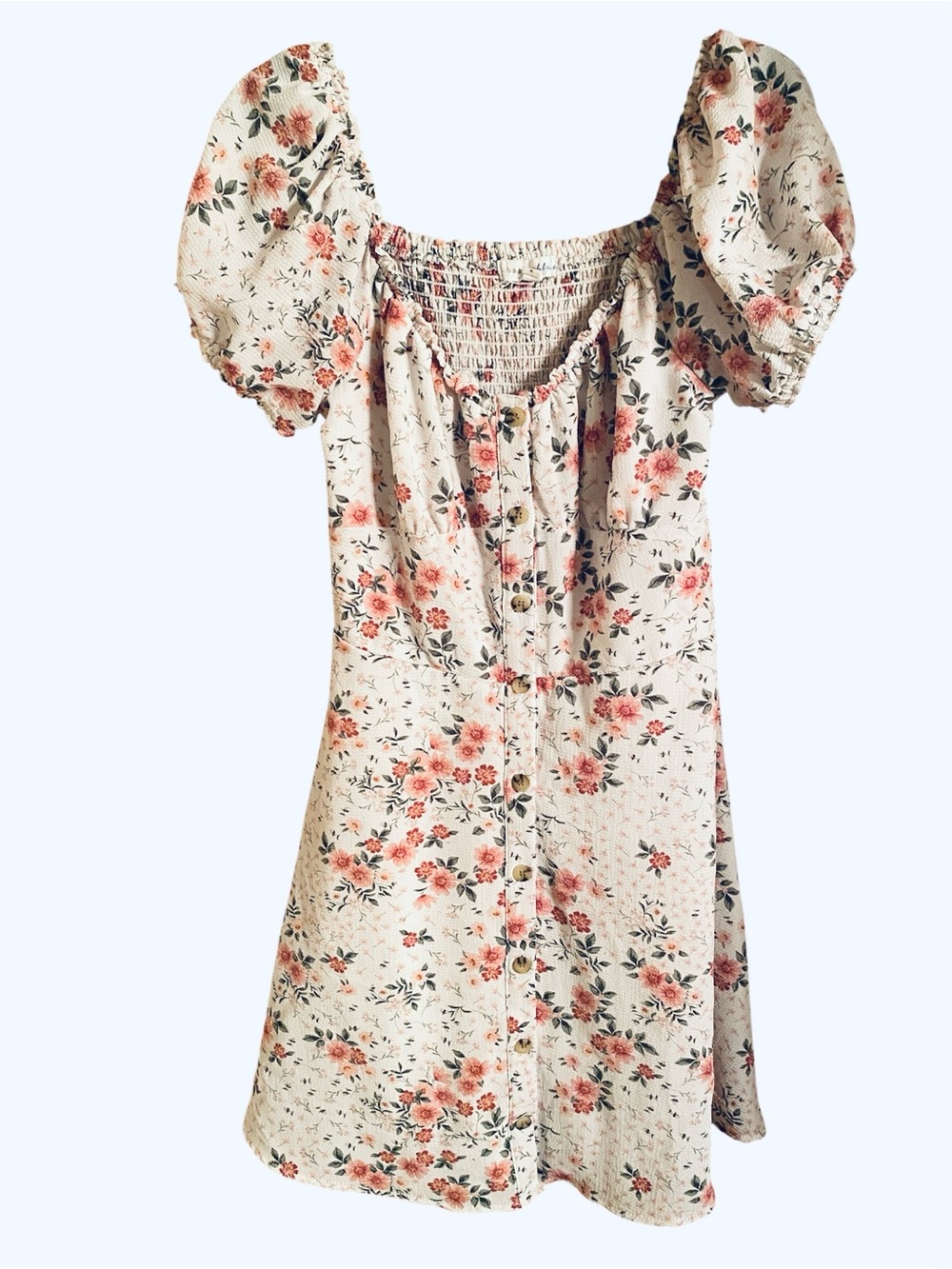 Bailey Blue floral cottagecore-style dress. Size Medium